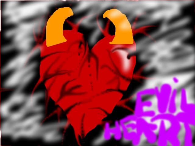 evil and dark heart