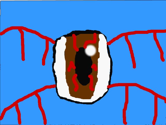 a strange eye..