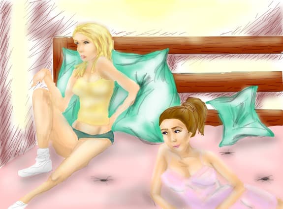 2in a bed