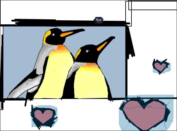 LOVE inre pinguini
