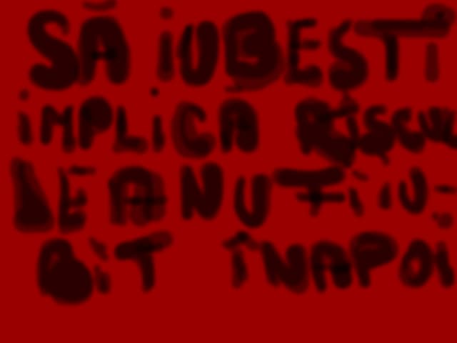 Sa iubesti implica riscul de a nu fi iubit inapoi!