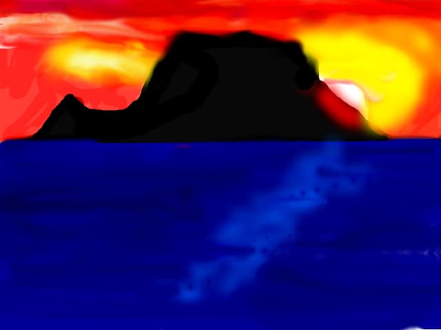 Apus de soare marin