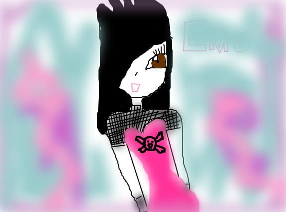 Emo girl anime