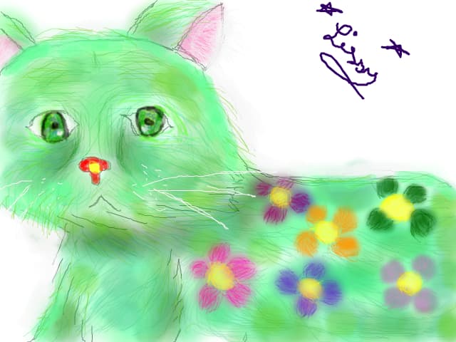 floral cat
