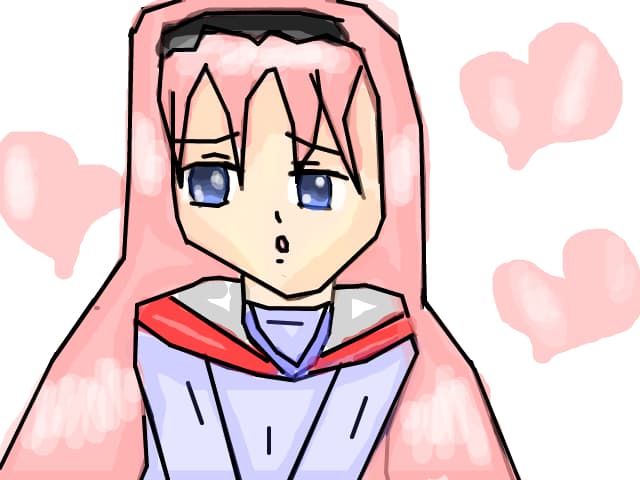 anime girl cu niste culori mai pastelate