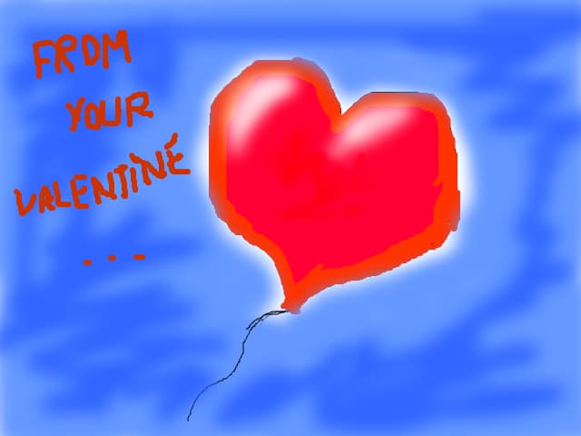 valentine baloon