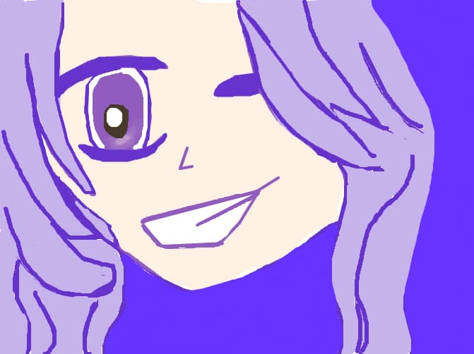 anime girl purple