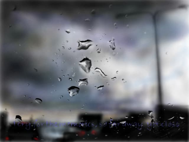 "Wish the rain would just let me be me"- pentru Khaarsha