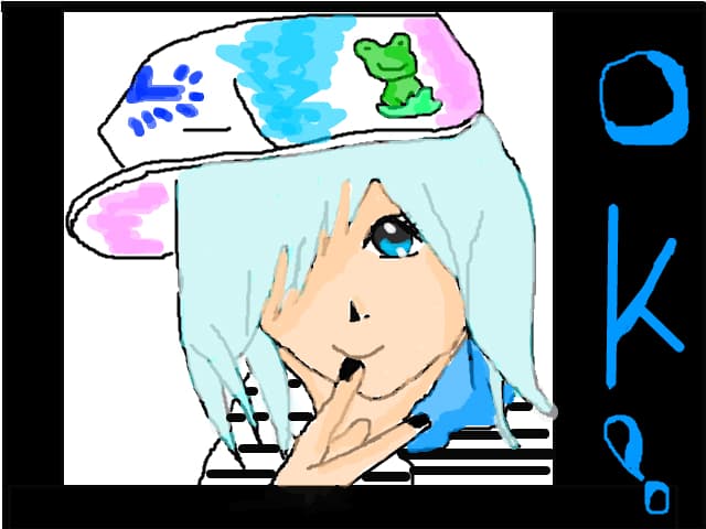 anime blue girl