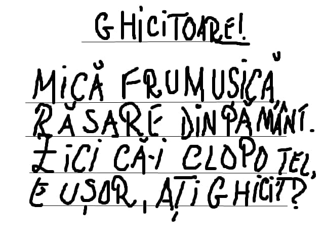 Mini concurs:Ghicitoare