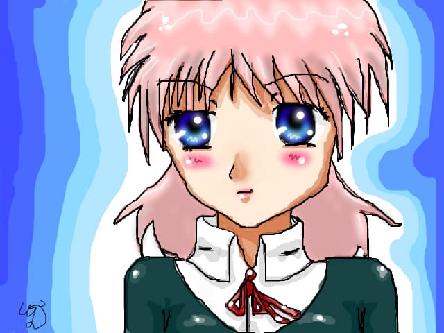 Anime school girl!