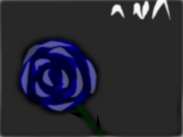 blue rose, the tear of a vampire