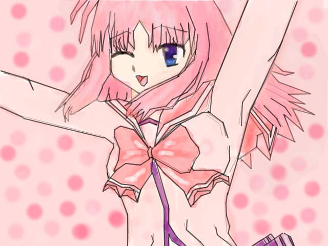 Anime girl Pink
