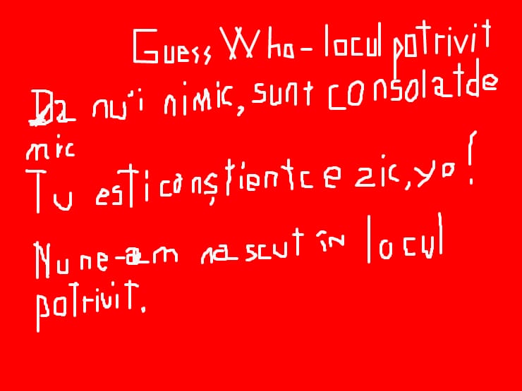 locul potrivit