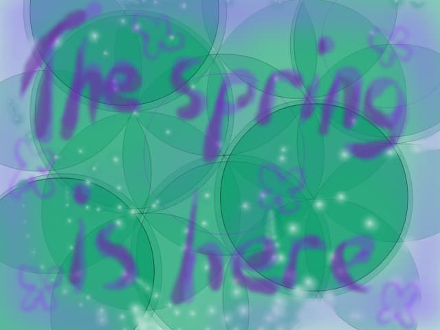 the spring is here!