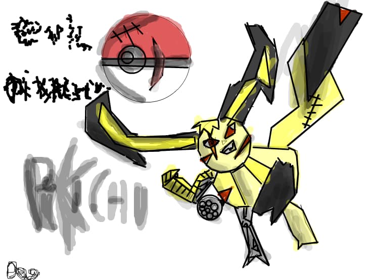 evil pikachu