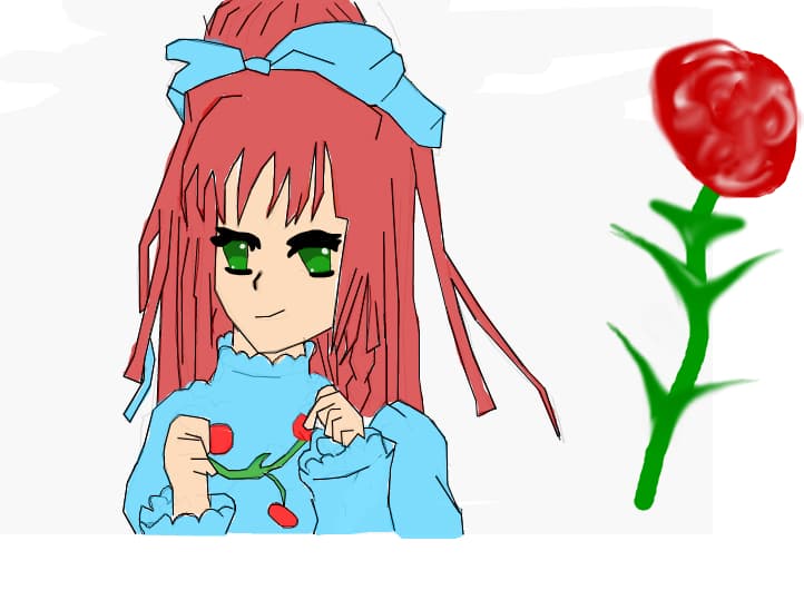 Anime Rose Girl
