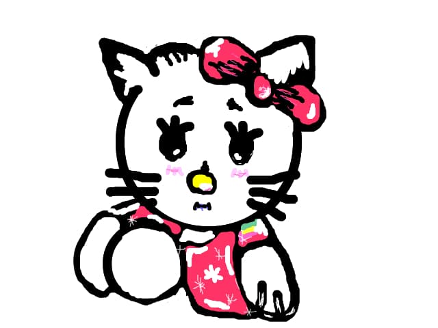 kitty..un fel..am vrut sa iasa kitty..dar..