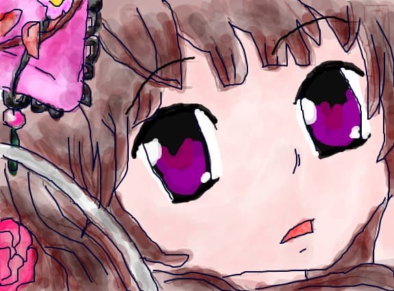Anime girl :d inafara de nas si ochi, e misto :P