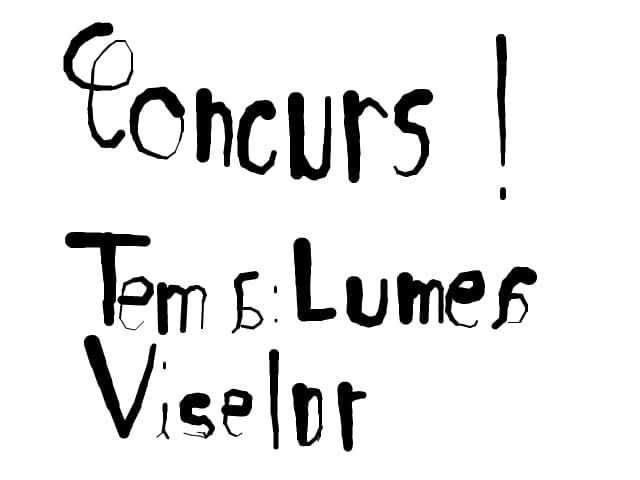concurs .tema lumea viselor ,inscrieri pana pe 5 aprilie iar primiile se dau astfel :locul1galeria v