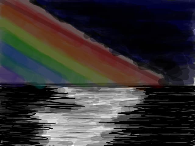 rainbow in the night?no it is a bullshit!