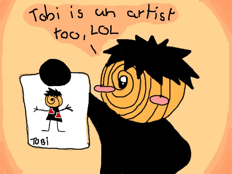 tobi is an artist too , LOL =))