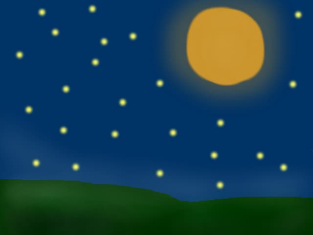 a night whit stars