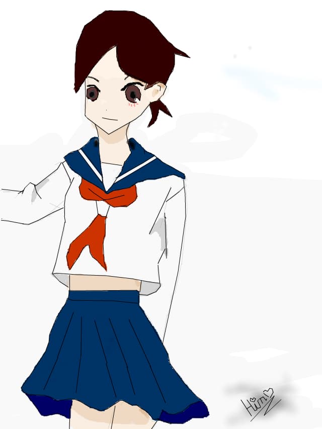 anime girl school