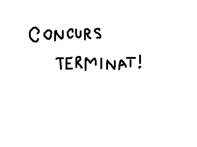 concurs terminat