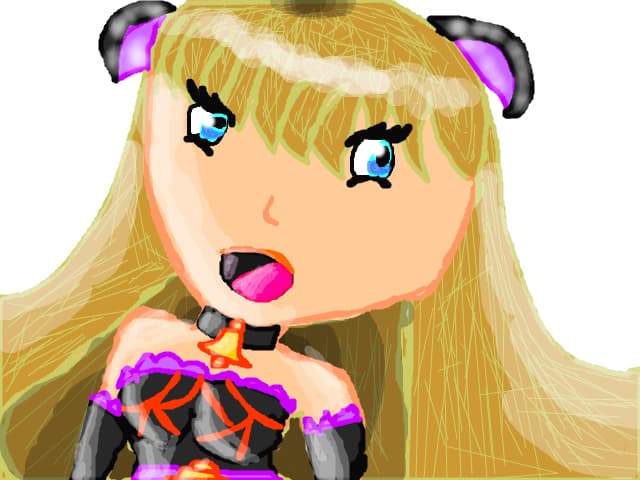 Anime girl kitty