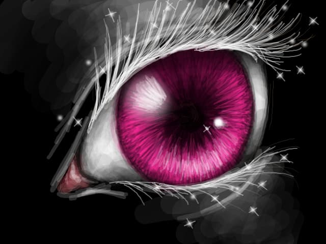 magic pink eye ...