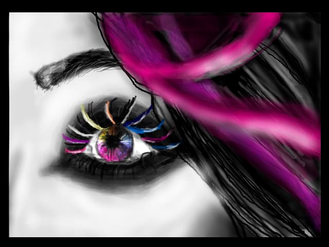 eye`,the rainbow eye