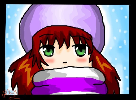 ~anime winter girl~