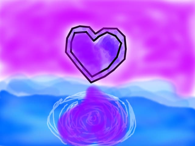 my heart in in the water