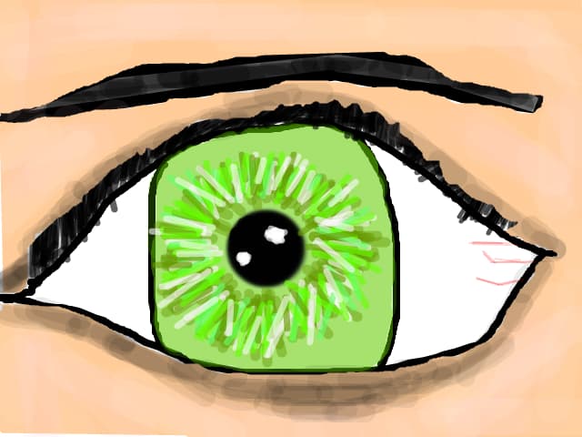 ochi. Culoarea Verde .. app sa nu credeti ca eu am culoarea aceasta la ochii eu ii am caprui. xD