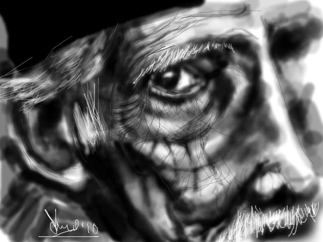 the eye of an old man