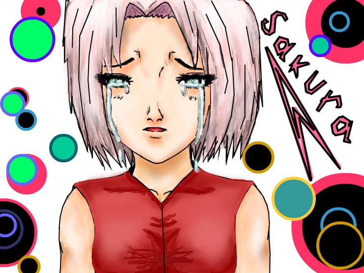 Sakura crying! Personaj Naruto ..nu?