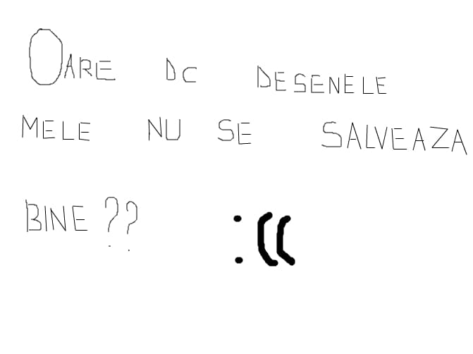dc?de o vreme desenele mele nu se mai salveaza bn