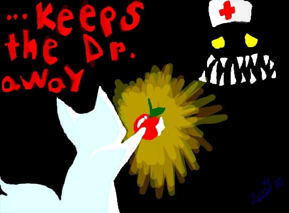 ...Keeps the Dr. away=...tine doctorul departe
