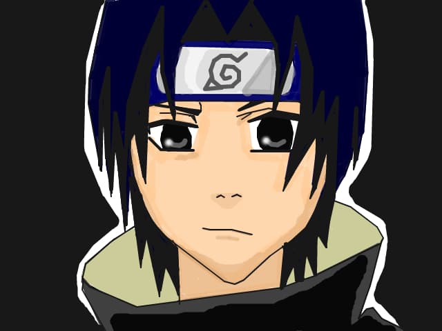 sasuke :x:x:x (prima oara cand il desenez pe sasuke :X
