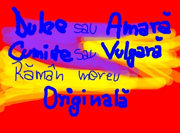 dulce sau amara cuminte sau vulgara raman mereu originala