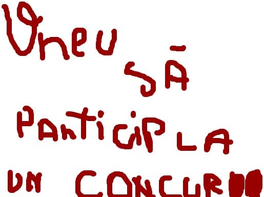 vreau sa particip la concurs