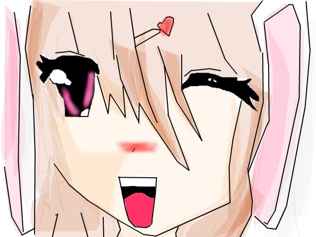 anime bunny facut in graba!