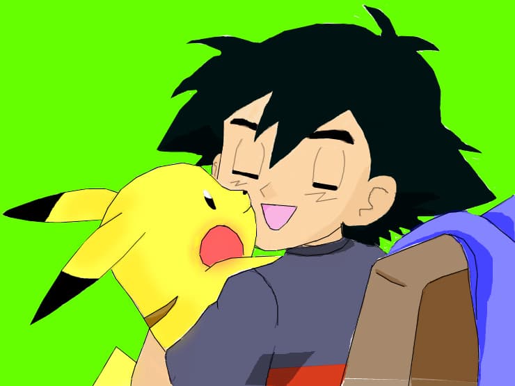 ash &amp; pickachu