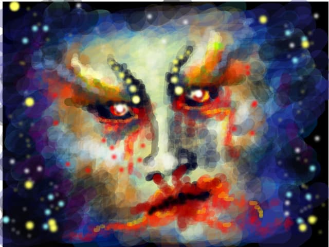 sad monster in the sky