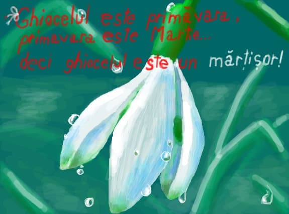 Ghiocelul este un martisor al primaverii!