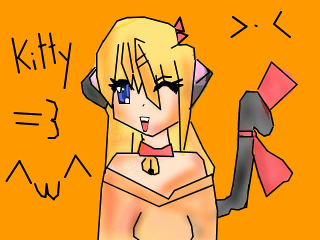 anime kitty in orange style :X acum pun detaliile festivalului meu la profil