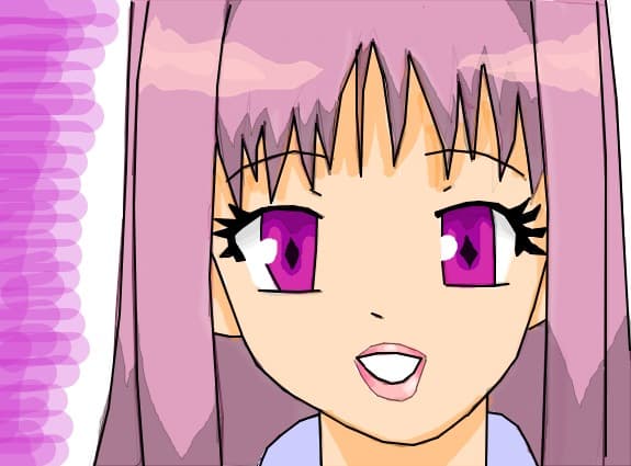 Anime Purple Girl