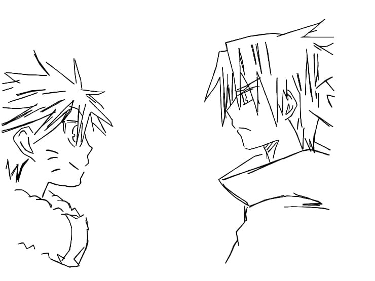 Naruto and Sasuke