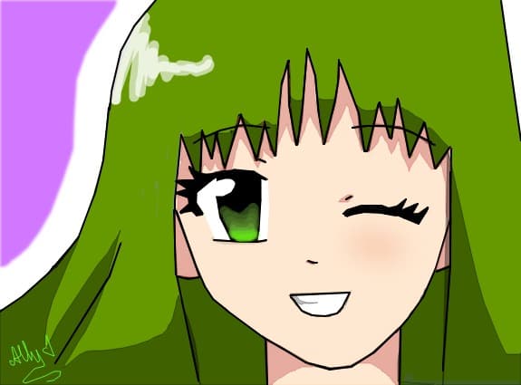 Anime Green Girl:)